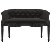 Panca Nera 98x56x69 cm in Velluto 344514