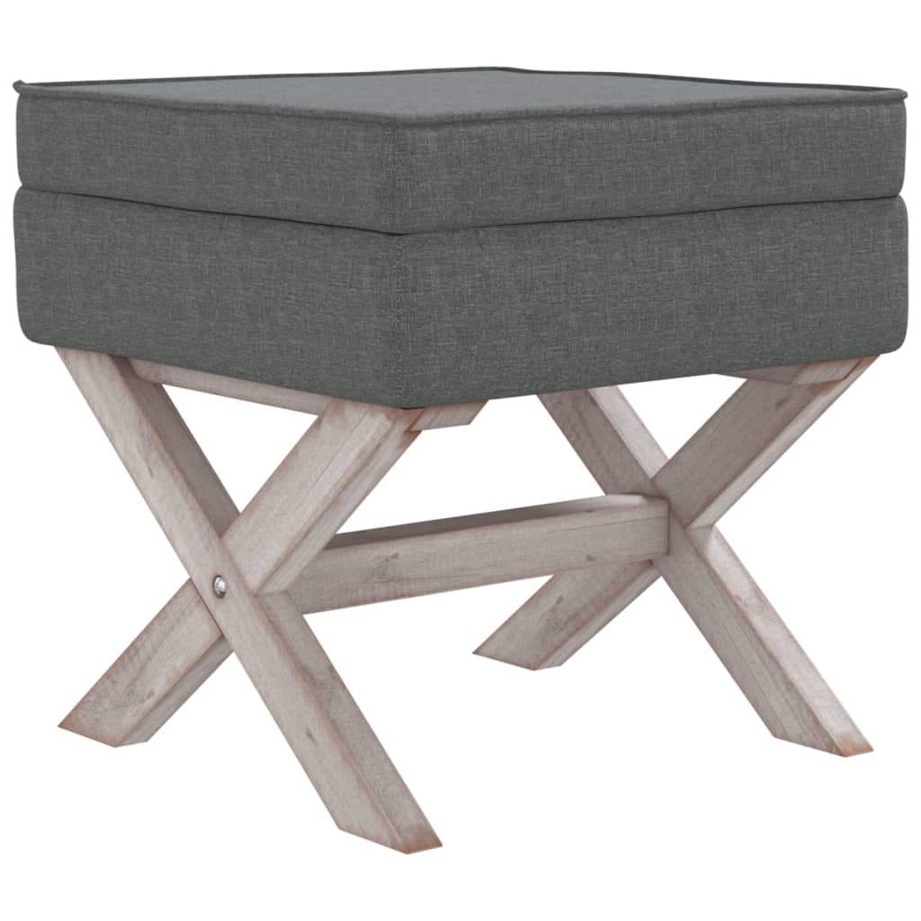 Sgabello Portaoggetti Grigio Scuro 45x45x49 cm in Tessuto cod mxl 50188