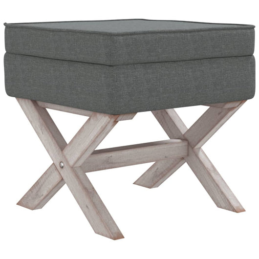 Sgabello Portaoggetti Grigio Scuro 45x45x49 cm in Tessuto cod mxl 50188