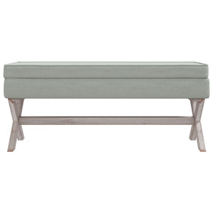 Sgabello Portaoggetti Grigio chiaro 110x45x49 cm in Velluto 344525