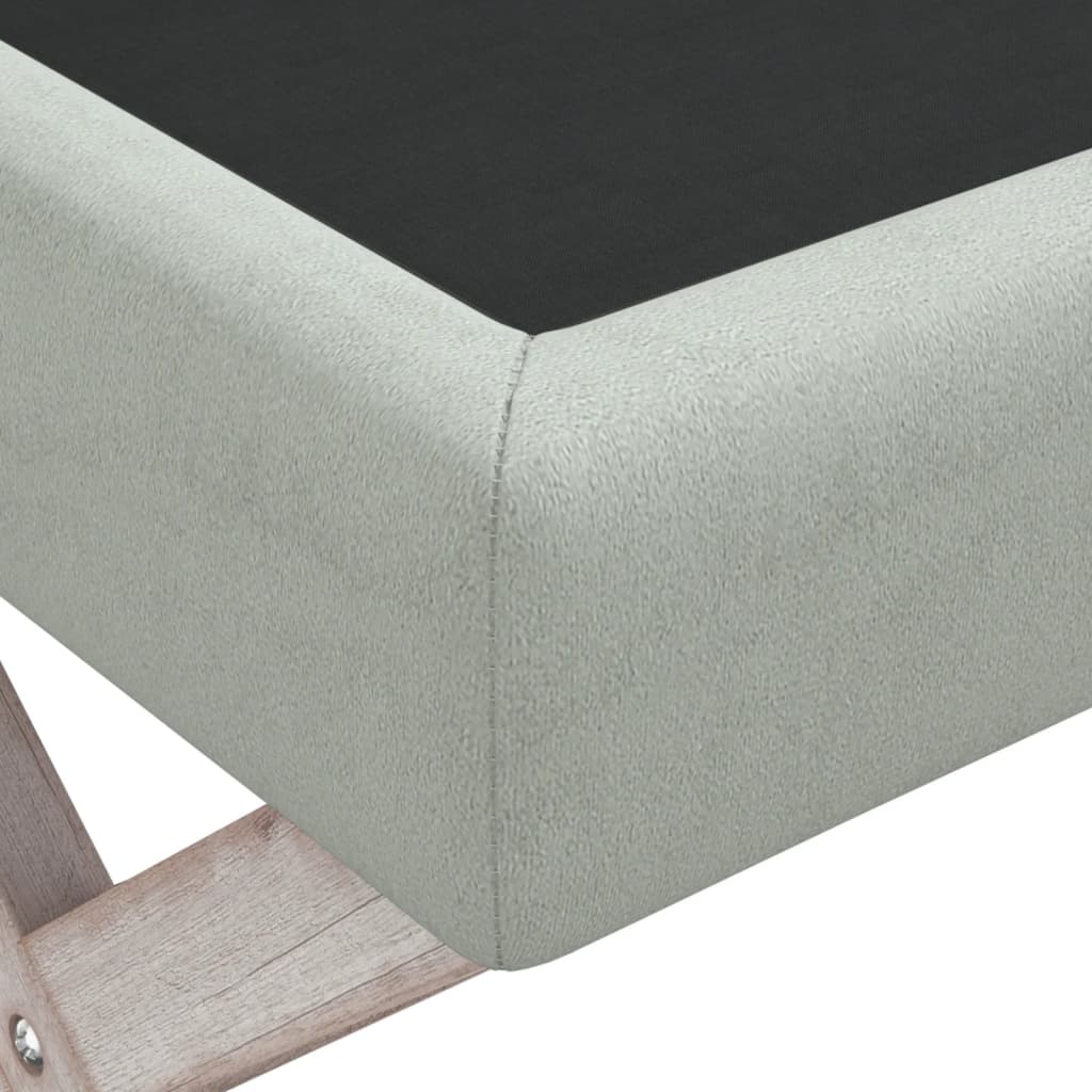 Sgabello Portaoggetti Grigio chiaro 110x45x49 cm in Velluto 344525