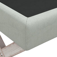 Sgabello Portaoggetti Grigio chiaro 110x45x49 cm in Velluto 344525