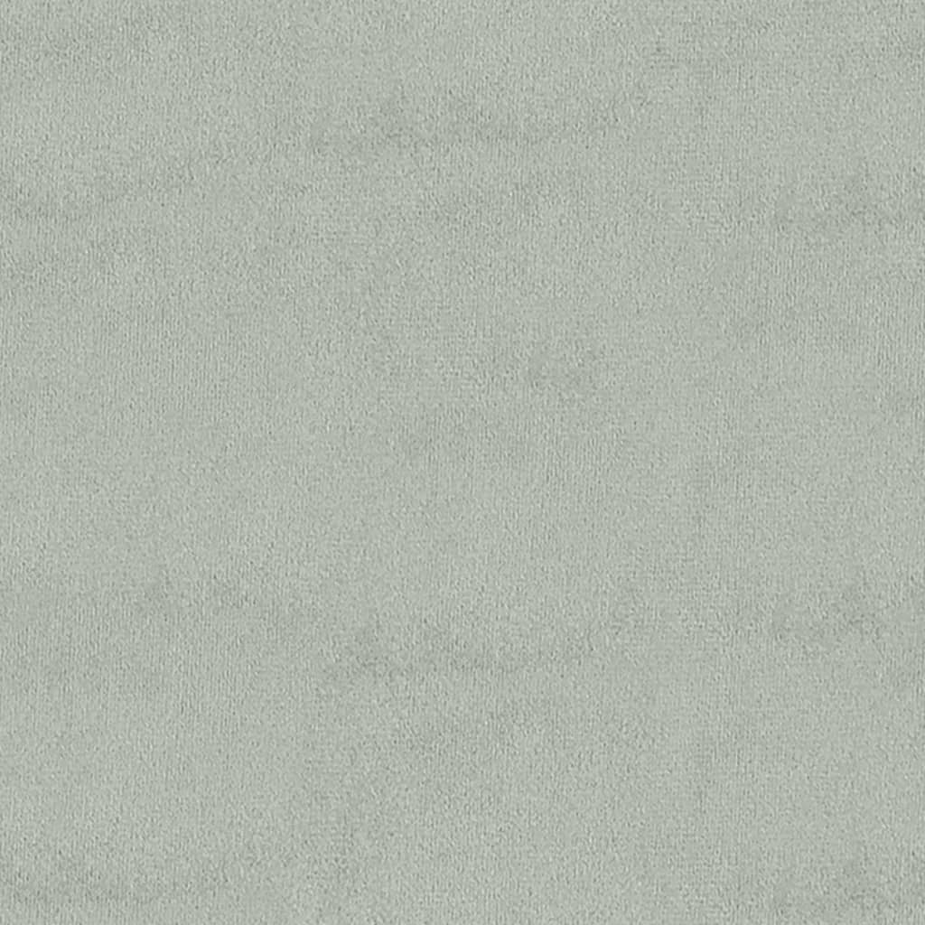 Sgabello Portaoggetti Grigio chiaro 110x45x49 cm in Velluto 344525