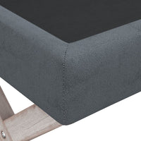 Sgabello Portaoggetti Grigio Scuro 110x45x49 cm in Velluto 344526