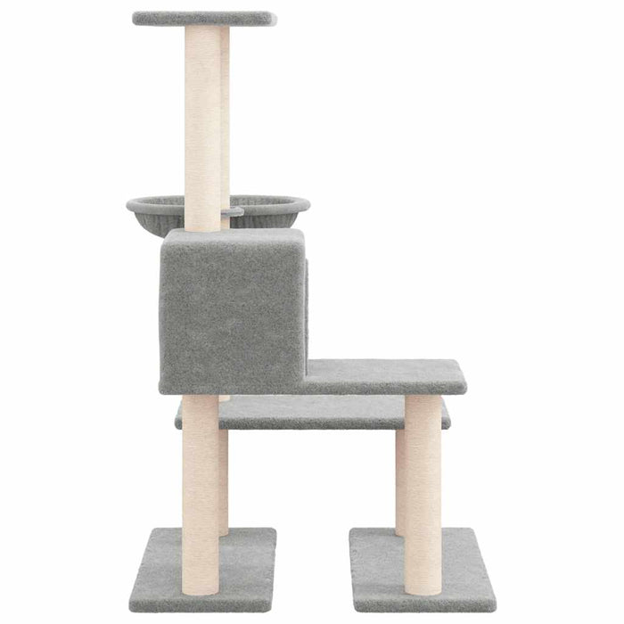 Albero per Gatti con Tiragraffi in Sisal Grigio Chiaro 94,5 cm cod mxl 24746