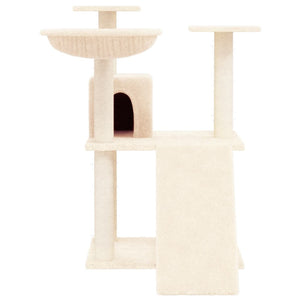 Albero per Gatti con Tiragraffi in Sisal Crema 83 cm 171651