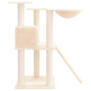 Albero per Gatti con Tiragraffi in Sisal Crema 83 cm 171651