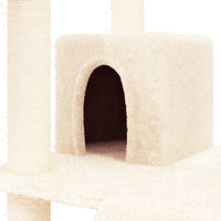 Albero per Gatti con Tiragraffi in Sisal Crema 83 cm 171651