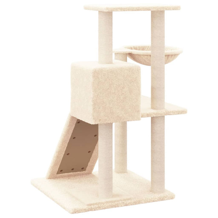 Albero per Gatti con Tiragraffi in Sisal Crema 82 cm cod mxl 6523