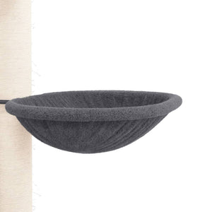 Albero per Gatti Pavimento Soffitto Grigio Scuro 258,5-284,5 cm 171719