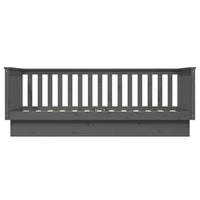 Dormeuse Grigia 80x200 cm in Legno Massello di Pino