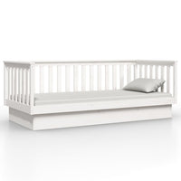 Dormeuse senza Materasso Bianco 100x200 cm Legno Massello Pino 821570