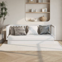 Dormeuse senza Materasso Bianco 100x200 cm Legno Massello Pino 821570