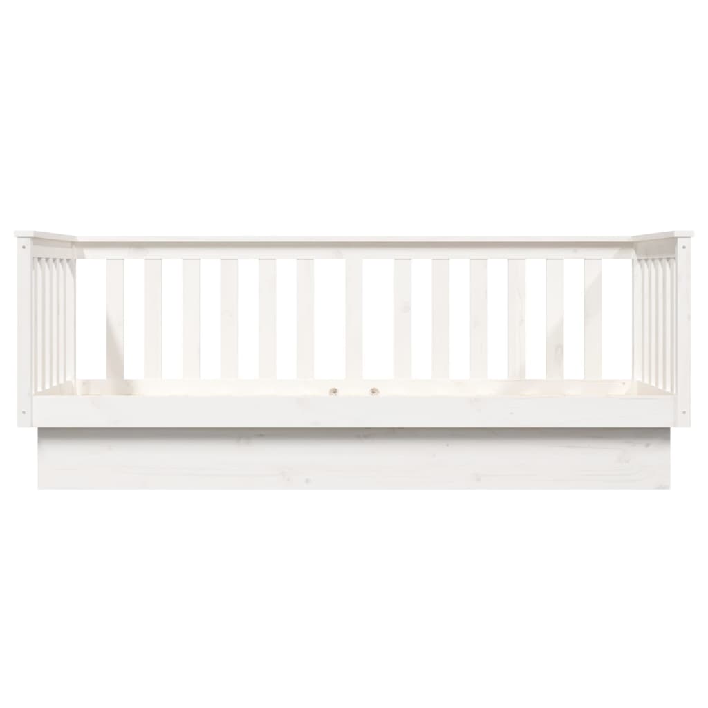 Dormeuse Bianca 75x190 cm in Legno Massello di Pino cod mxl 63859