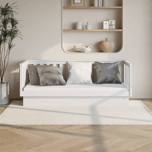 Dormeuse Bianca 75x190 cm in Legno Massello di Pino cod mxl 63859
