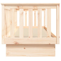 Dormeuse senza Materasso 90x190 cm in Legno Massello di Pino 821579