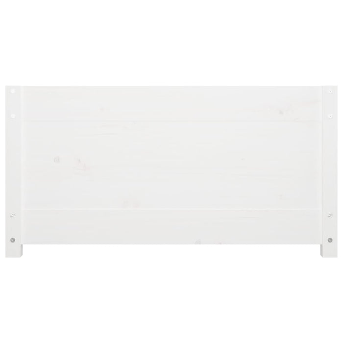 Dormeuse senza Materasso Bianca 80x200 cm Legno Massello Pino 821585