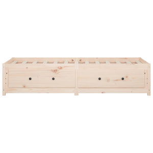 Dormeuse 75x190 cm 2FT6 Small Single in Legno Massello di Pino cod mxl 58974