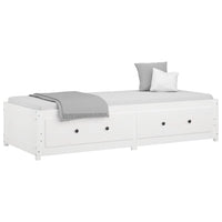 Dormeuse senza Materasso Bianco 75x190 cm in Legno di Pino 821600