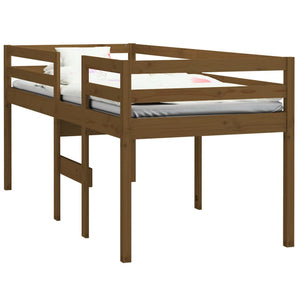 Letto a Soppalco Ambra 80x200 cm in Legno Massello di Pino 821612