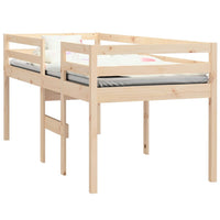 Letto a Soppalco 90x190 cm in Legno Massello di Pino 821614