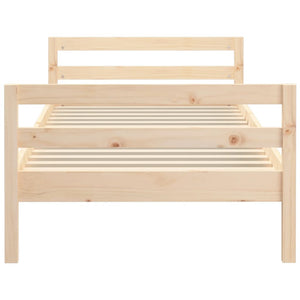 Letto senza Materasso 90x190 cm in Legno Massello di Pino 821634