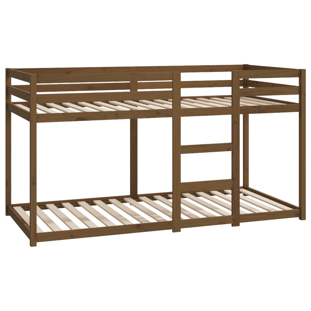 Letto a Castello senza Materasso Ambra 90x200cm Massello Pino 821647