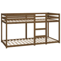 Letto a Castello senza Materasso Ambra 90x200cm Massello Pino 821647