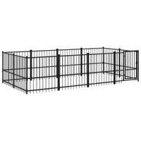 Gabbia per Cani da Esterno in Acciaio 7,51 mÂ² cod mxl 37570