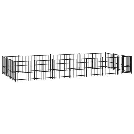 Gabbia per Cani da Esterno in Acciaio 19,76 m² 3124620