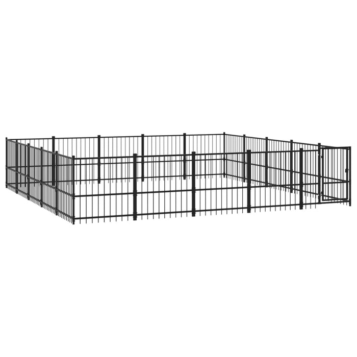 Gabbia per Cani da Esterno in Acciaio 23,52 m² 3124635