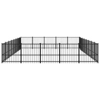 Gabbia per Cani da Esterno in Acciaio 37,64 m² 3124638