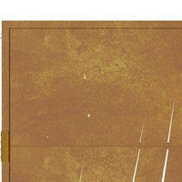 Cancello da Giardino 105x105 cm in Acciaio Corten Design Erba 153173