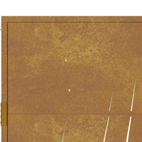 Cancello da Giardino 105x180 cm in Acciaio Corten Design Erba