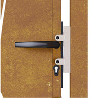 Cancello da Giardino 105x180 cm in Acciaio Corten Design Erba