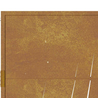 Cancello da Giardino 105x205 cm in Acciaio Corten Design Erba