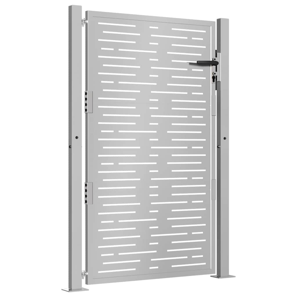 Cancello da Giardino105x155 cm Acciaio Corten Design Quadrato