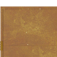 Cancello da Giardino 105x80 cm in Acciaio Corten 153202