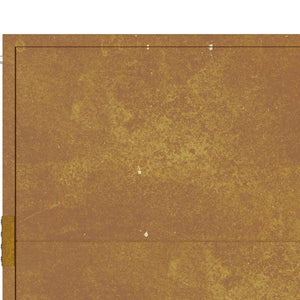 Cancello da Giardino 105x80 cm in Acciaio Corten