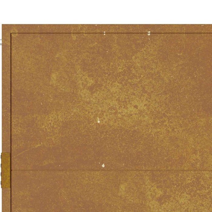 Cancello da Giardino 105x80 cm in Acciaio Corten