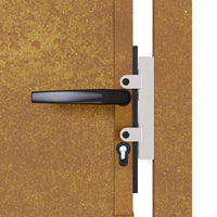 Cancello da Giardino 105x80 cm in Acciaio Corten