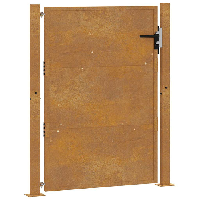 Cancello da Giardino 105x155 cm in Acciaio Corten 153205