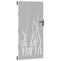 Cancello da Giardino 85x200 cm in Acciaio Corten Design Erba