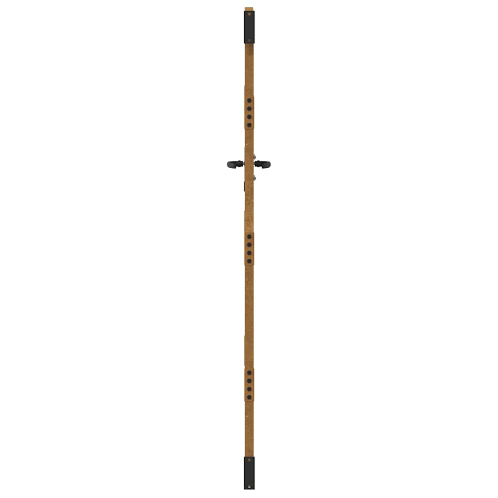 Cancello da Giardino 85x200 cm in Acciaio Corten Design Erba