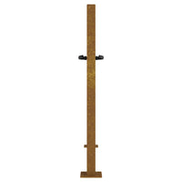 Cancello da Giardino 105x105 cm in Acciaio Corten Design Erba