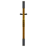 vidaXL Cancello da Giardino 85x75 cm in Acciaio Corten Design Bambù