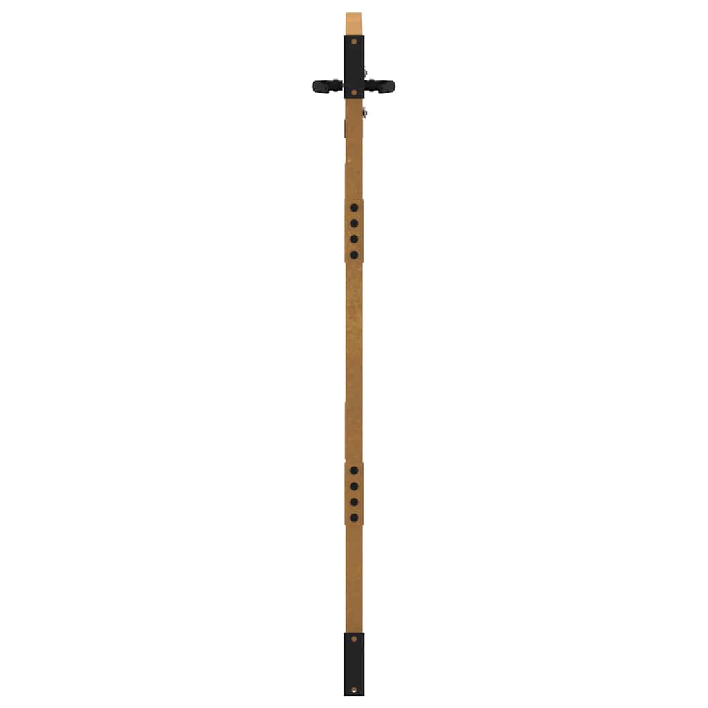 Cancello da Giardino 85x125 cm in Acciaio Corten Design Bambù 153234