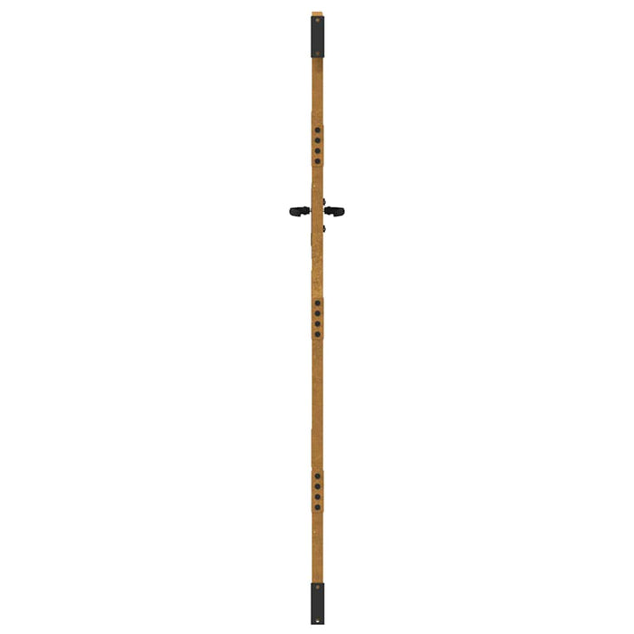 Cancello da Giardino 85x175 cm in Acciaio Corten Design Bambù 153236