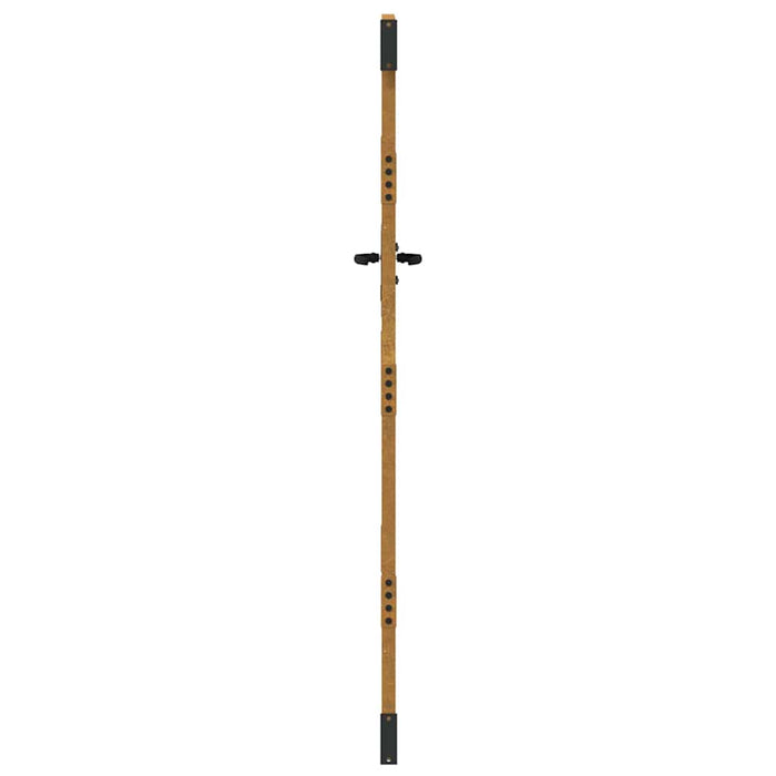 Cancello da Giardino 85x200 cm in Acciaio Corten Design Bambù 153237