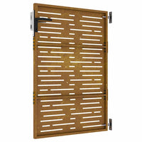 Cancello da Giardino 85x125 cm Acciaio Corten Design Quadrato 153246